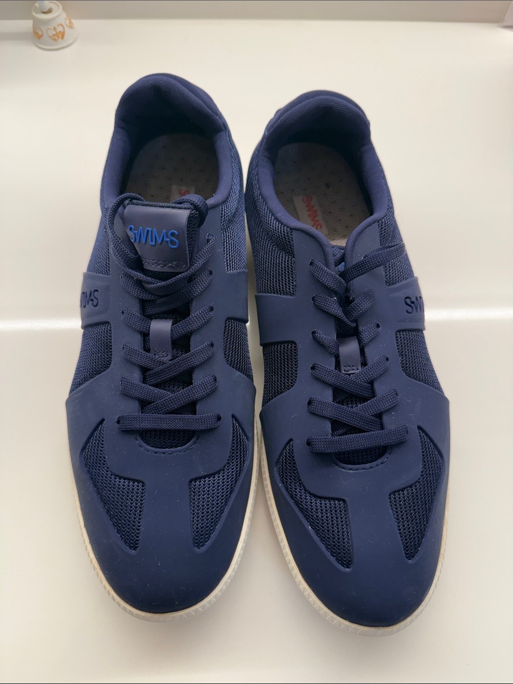 Swims Navy Casual Mesh & Rubber Sneakers